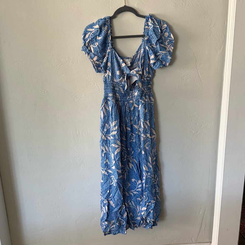 Band of the Free Floral Blue Maxi Dress